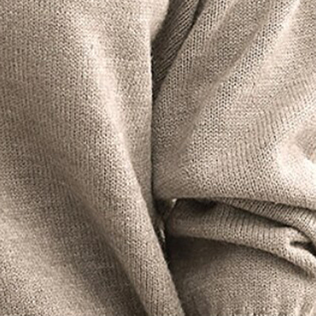 Mochara | Maglione Donna in Maglia con Scollo a V e Taglio Largo