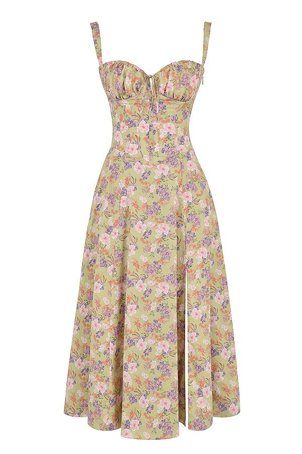 Lunavia | Abito Estivo Midi Donna Attillato con Spalline