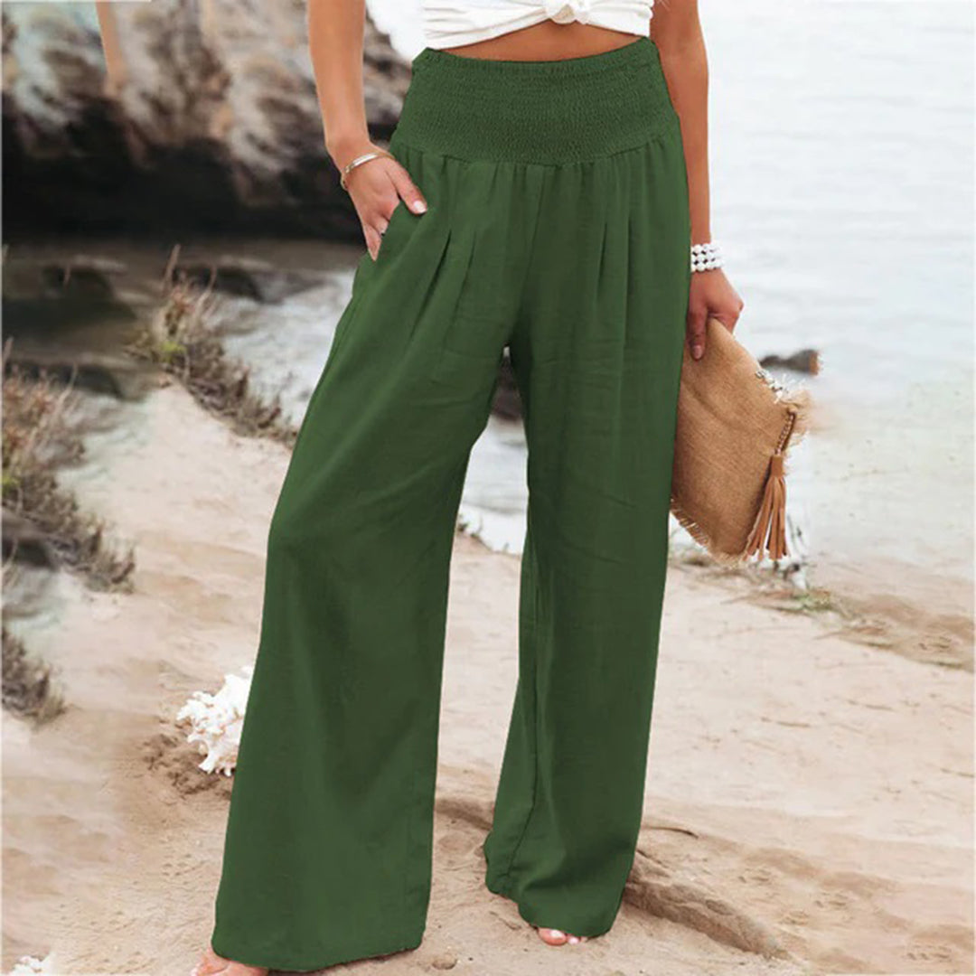 Champa | Women's Wide-Leg High-Waist Pants