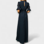 Lunaria | Abito Maxi Casual da Donna con Ricamo Floreale e Spacco