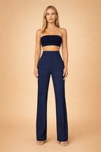 Werelina | Pantaloni Eleganti Donna a Zampa con Vita Alta