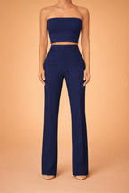Werelina | Pantaloni Eleganti Donna a Zampa con Vita Alta