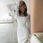 Amélie | Elegant Maxi Dress with Chiffon Sleeves