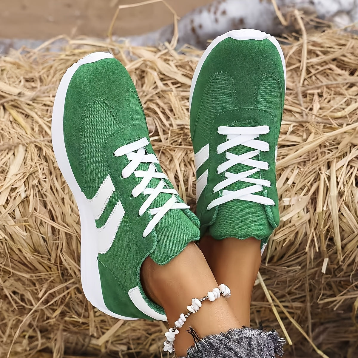 Verlina | Damska Sneakersy Casual Sznurowane Komfortowe