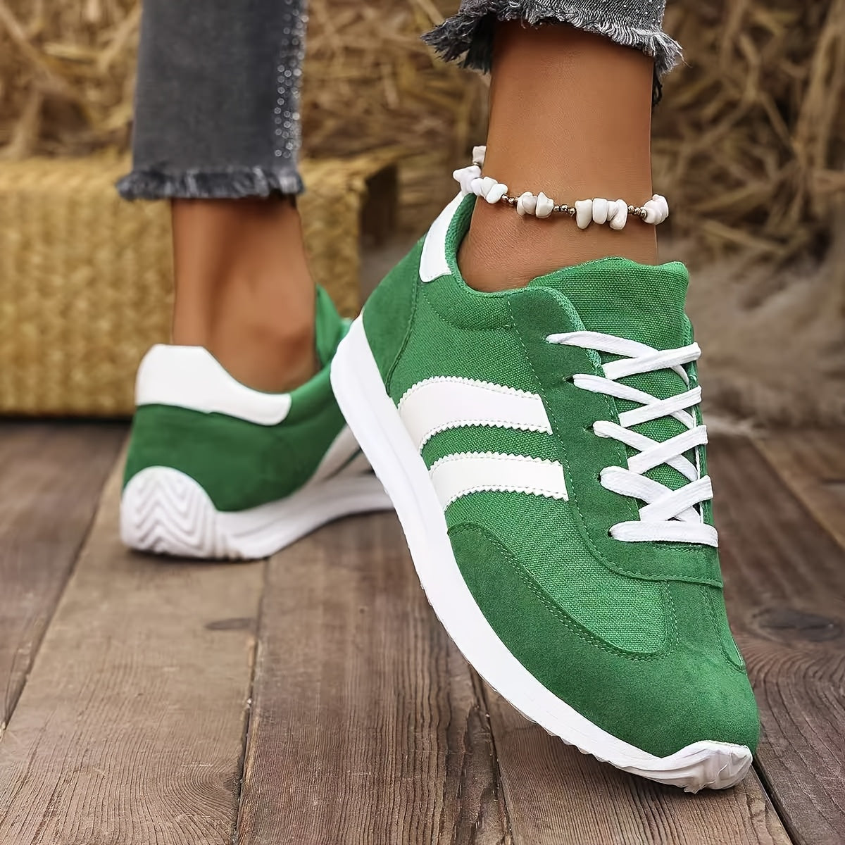 Verlina | Damska Sneakersy Casual Sznurowane Komfortowe
