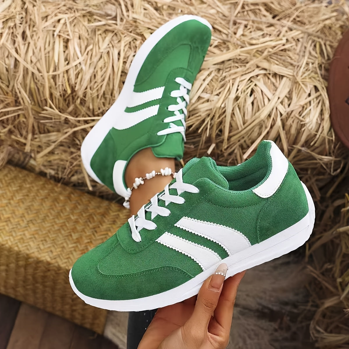 Verlina | Damska Sneakersy Casual Sznurowane Komfortowe