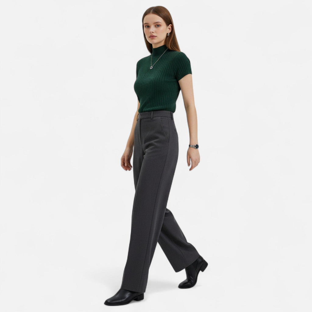 Rozalia | Top aderente da donna con maniche corte casual