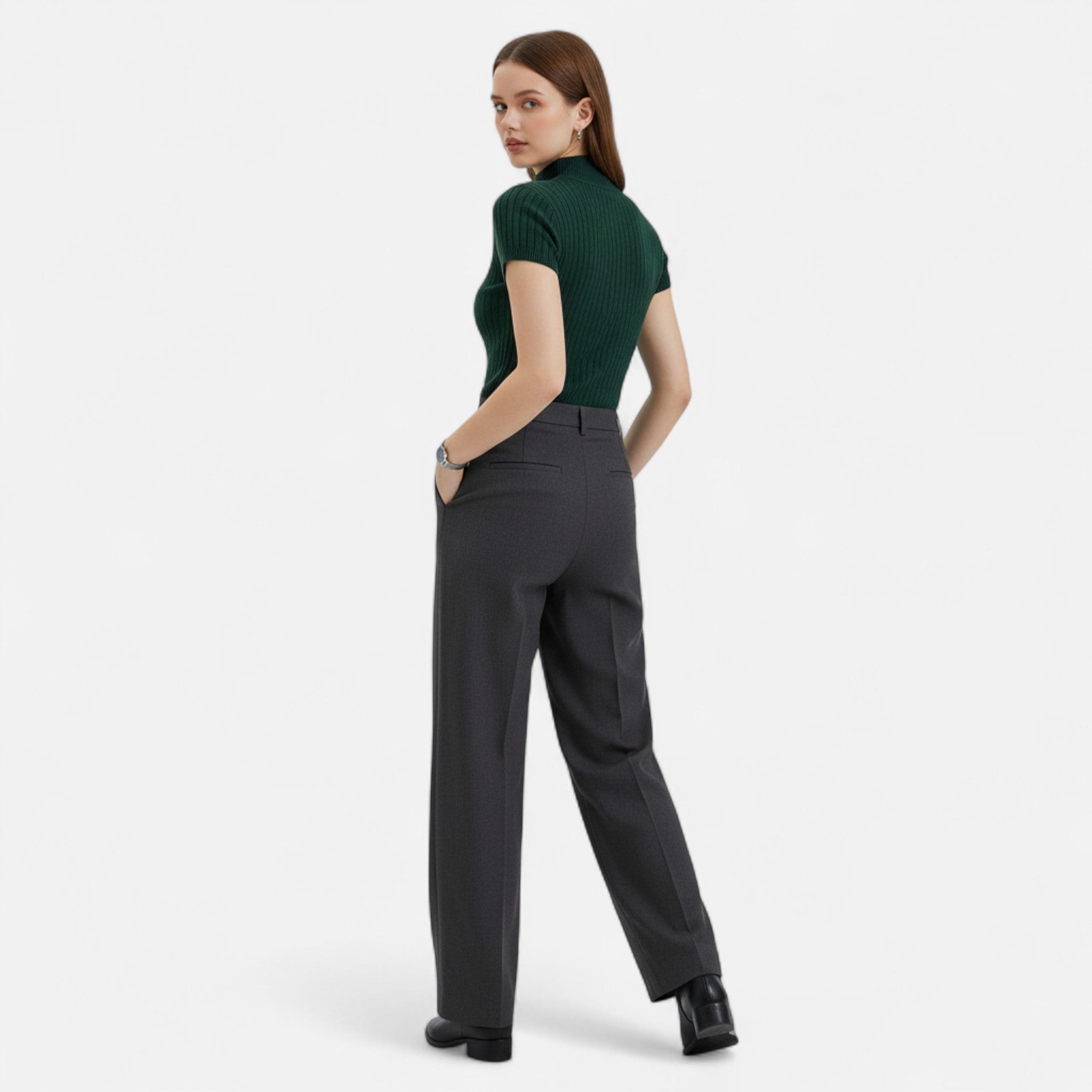 Rozalia | Top aderente da donna con maniche corte casual