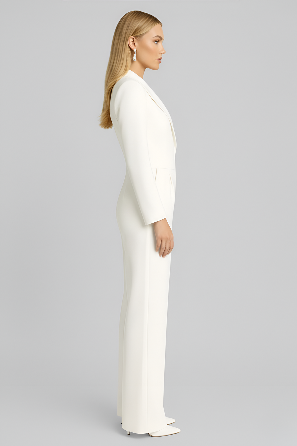 Valentina | Elegante tuta da donna con scollo profondo e pantaloni ampi