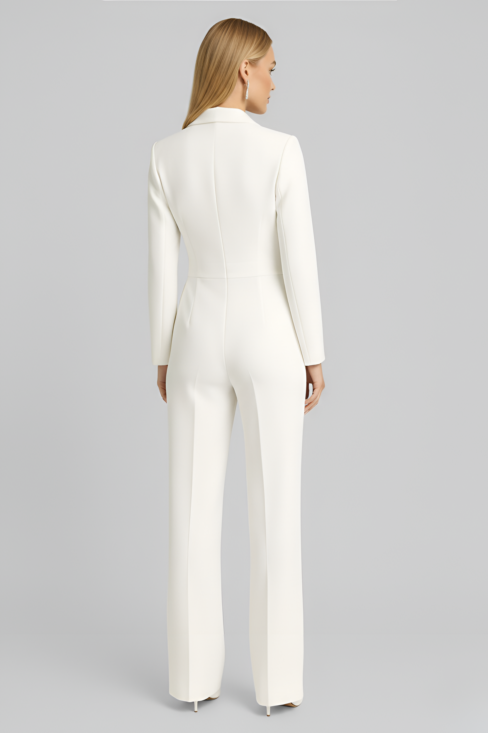 Valentina | Elegante tuta da donna con scollo profondo e pantaloni ampi