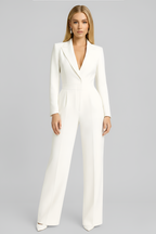 Valentina | Elegante tuta da donna con scollo profondo e pantaloni ampi