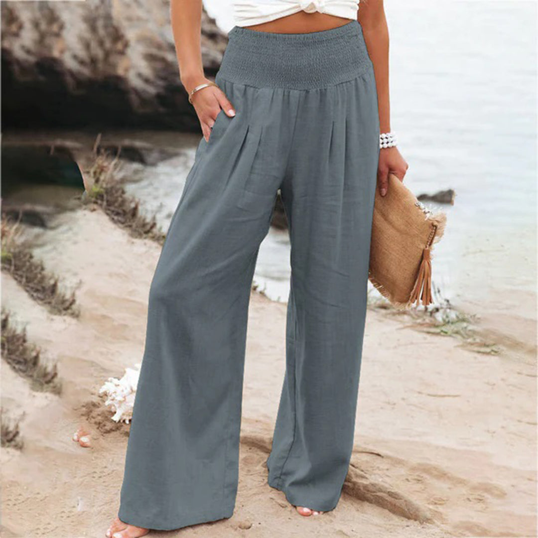 Champa | Women's Wide-Leg High-Waist Pants
