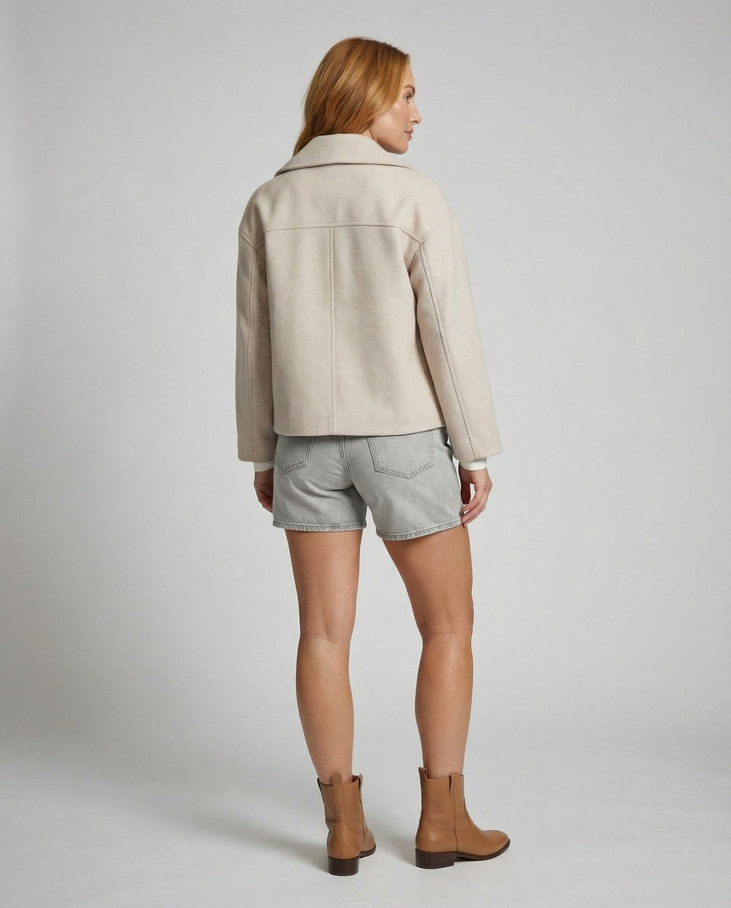 Veloura | Giacca corta autunnale da donna doppiopetto casual