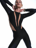 Noirvexa | Tuta da donna aderente con cut out e manica lunga per party