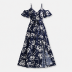 Aurora | Women's Floral Off-Shoulder Maxi Dress with Slit