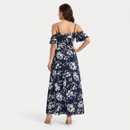 Aurora | Women's Floral Off-Shoulder Maxi Dress with Slit