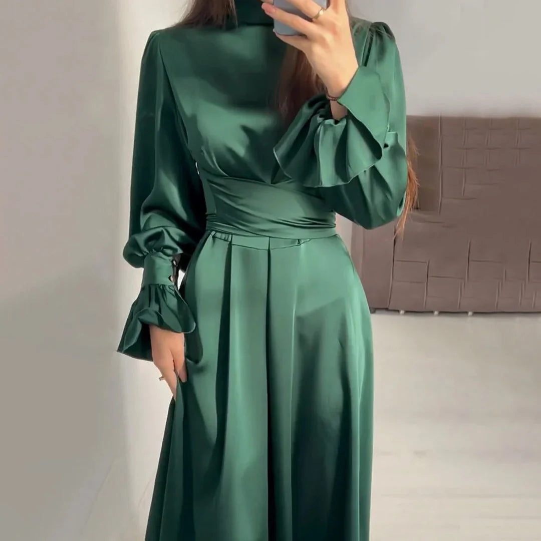 Stella | Elegancka Satynowa Sukienka Maxi