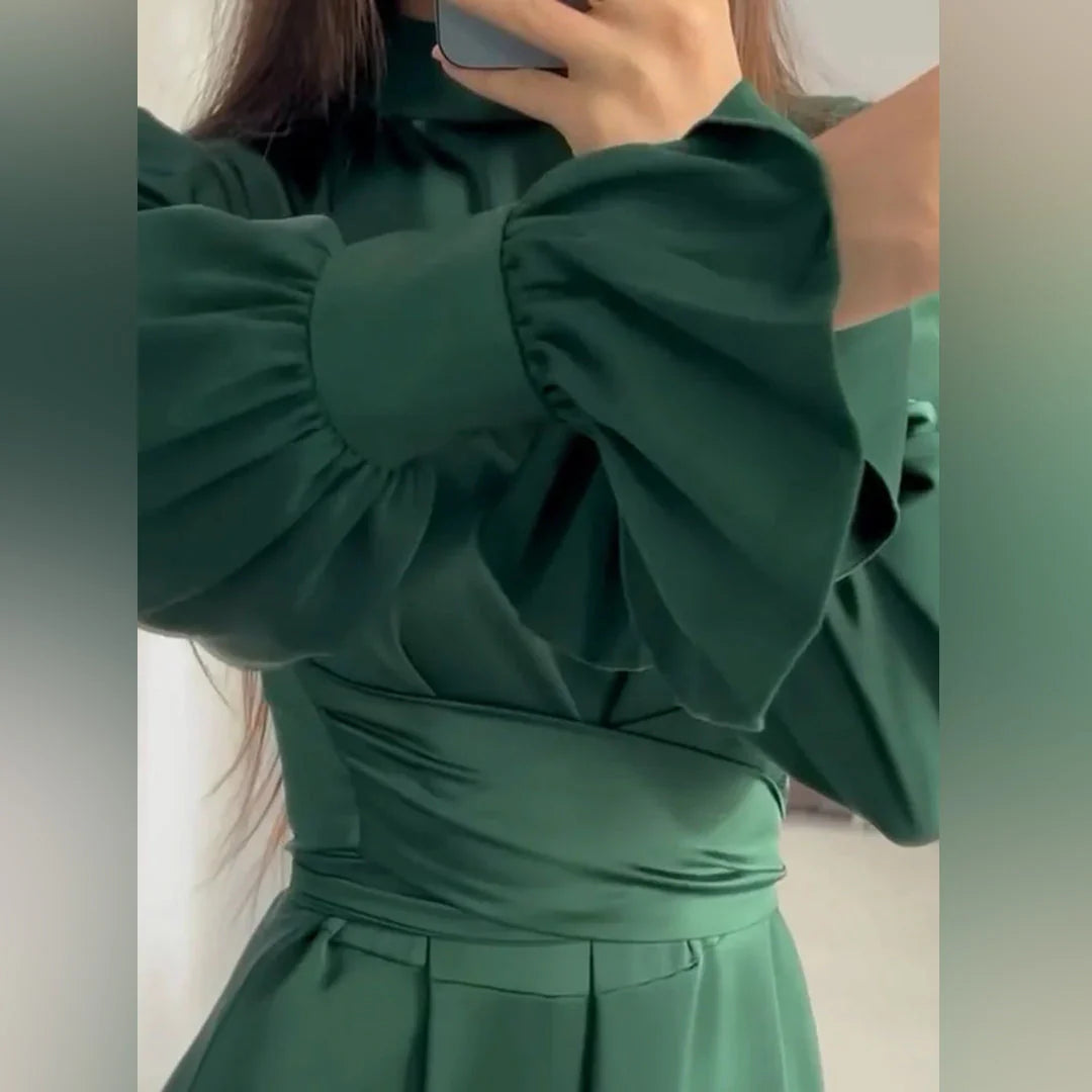 Stella | Elegancka Satynowa Sukienka Maxi