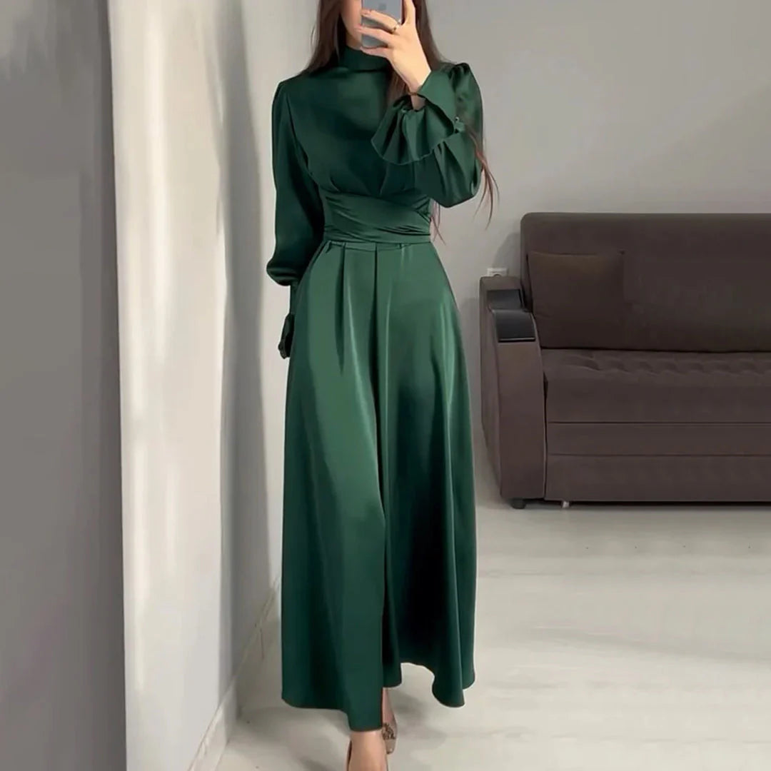 Stella | Elegancka Satynowa Sukienka Maxi