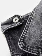 Kutti | Gilet Donna Denim Biker Senza Maniche Casual