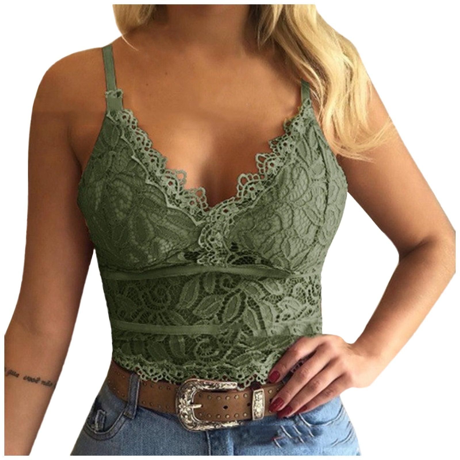 Mara | Lace Bralette Top with Adjustable Straps
