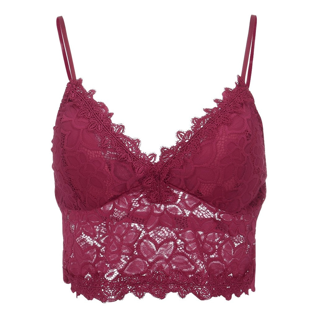 Mara | Lace Bralette Top with Adjustable Straps