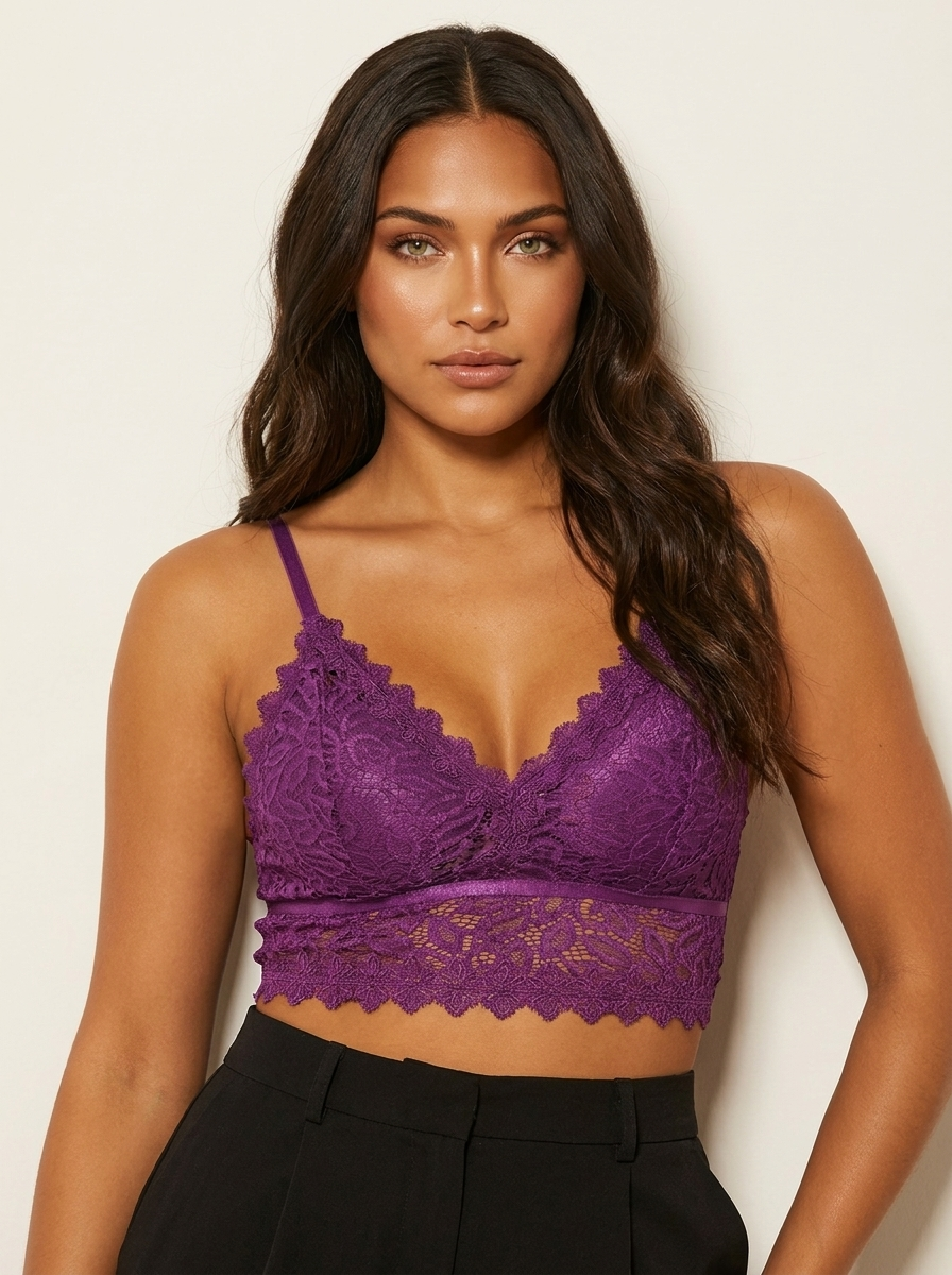 Mara | Lace Bralette Top with Adjustable Straps