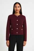 Marivelle | Cardigan corto da donna con bottoni dorati