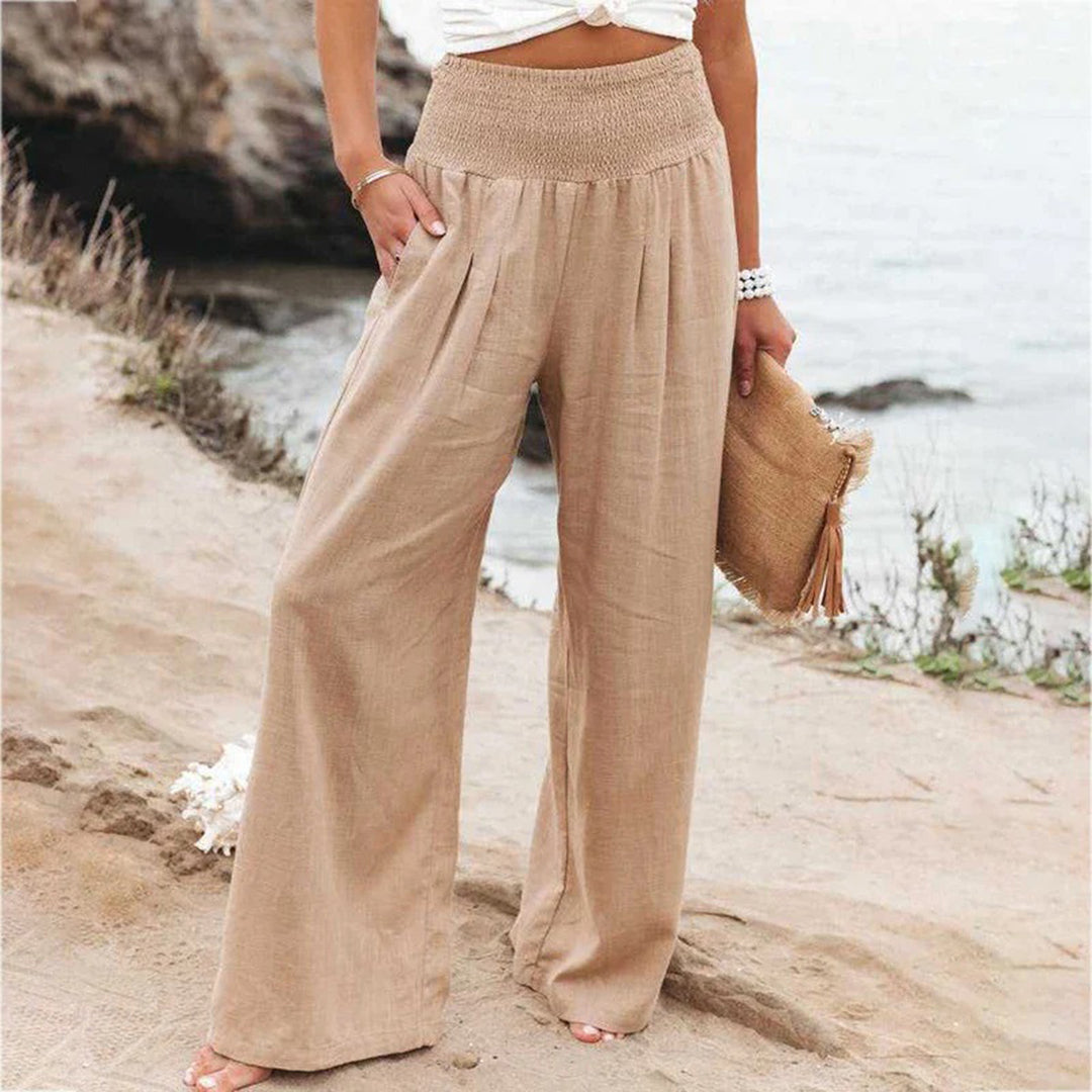 Champa | Women's Wide-Leg High-Waist Pants