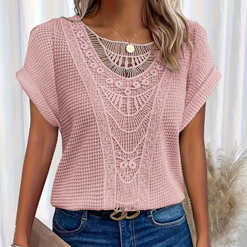 Solmira | Women's Lightweight Breathable Knit Casual Blouse