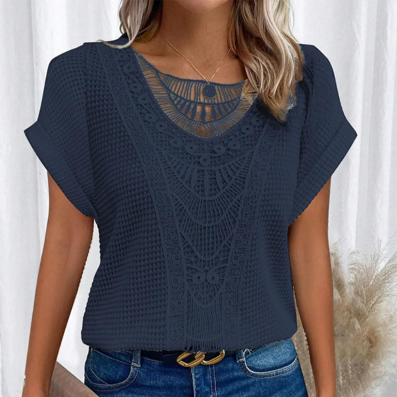 Solmira | Women's Lightweight Breathable Knit Casual Blouse