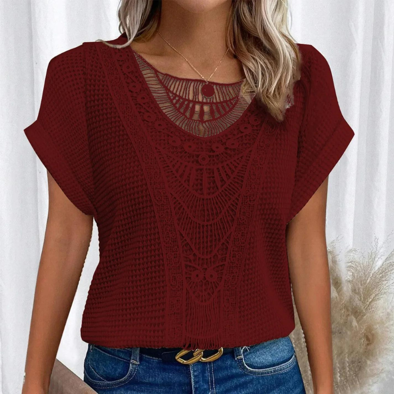 Solmira | Women's Lightweight Breathable Knit Casual Blouse