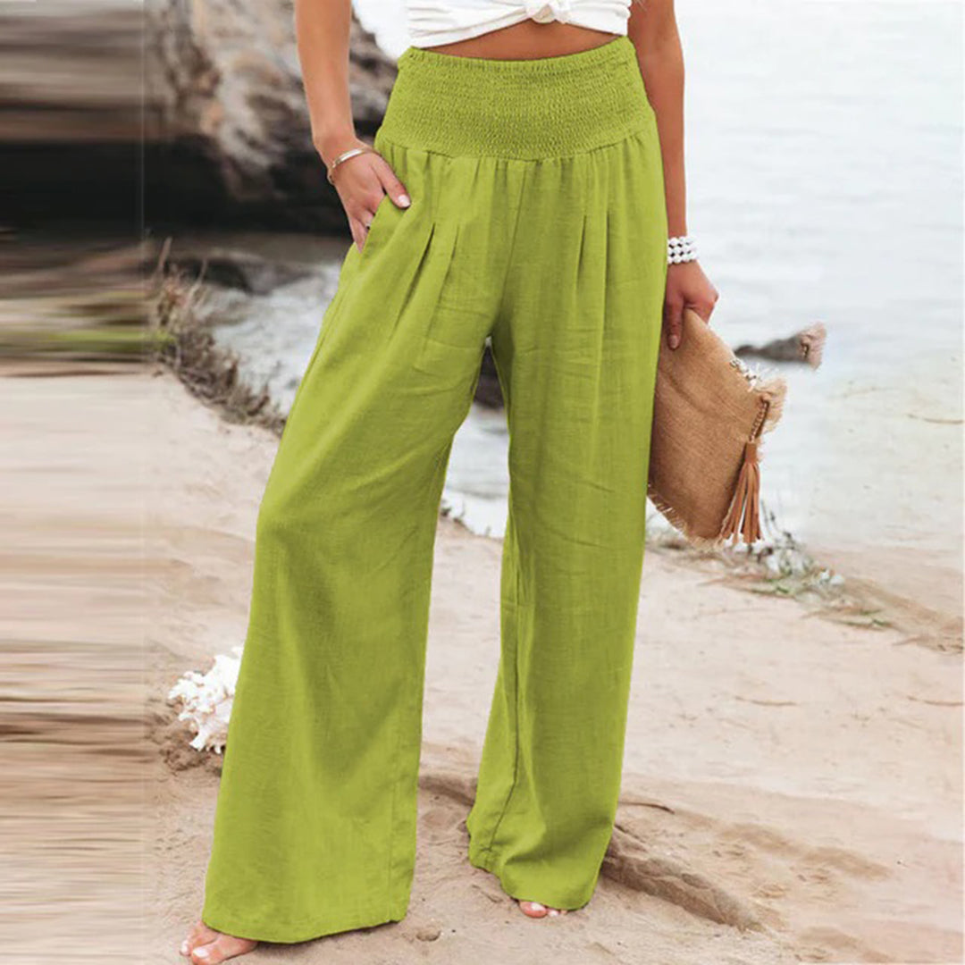 Champa | Women's Wide-Leg High-Waist Pants