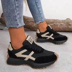 Annabeth | Sneakers da donna con suola spessa e motivo a contrasto