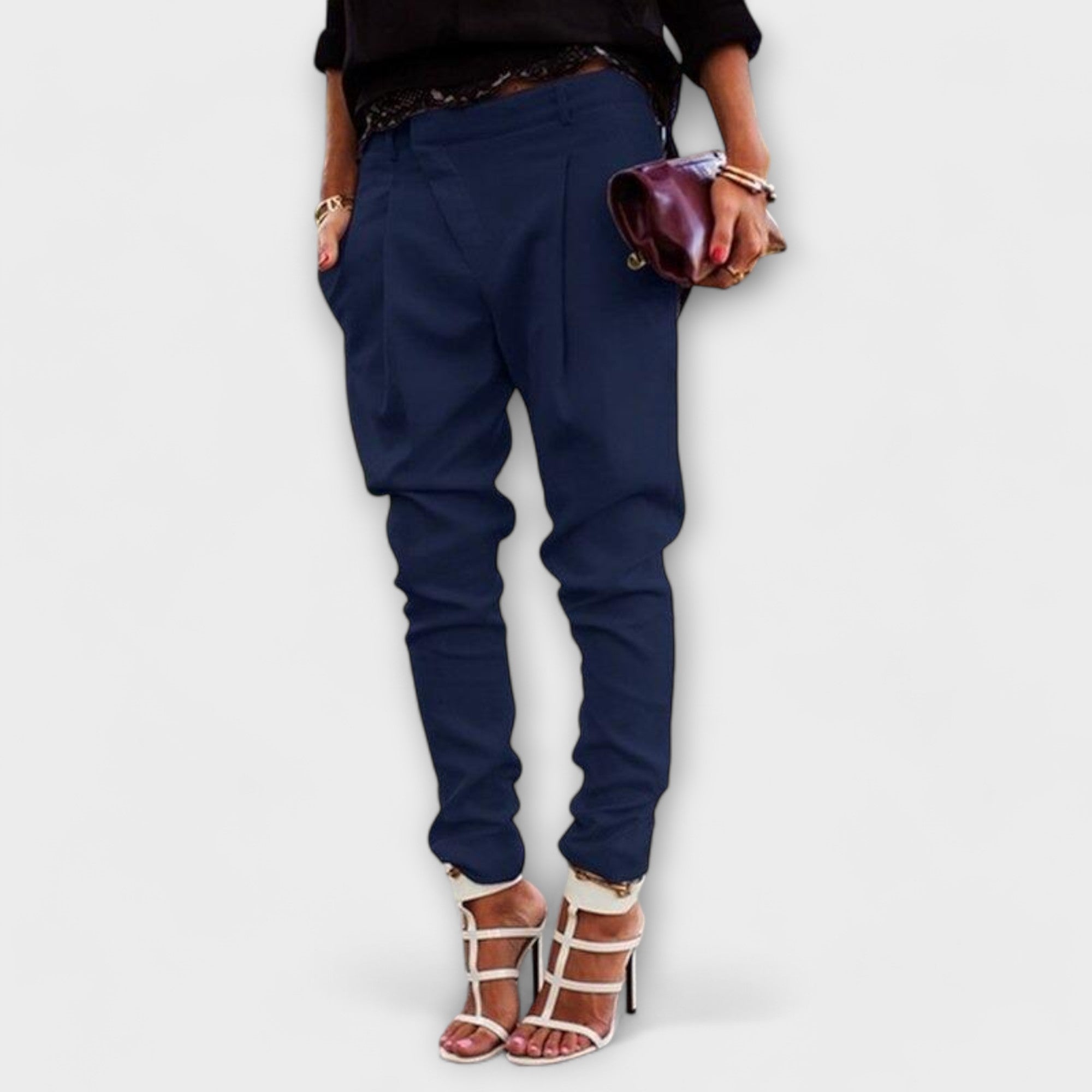 Serena | Women's High-Waisted Tapered Elegant Pants