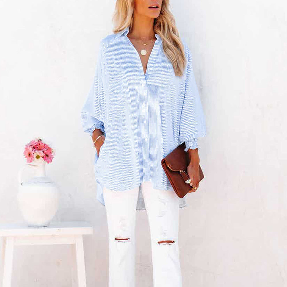 Amelia | Damska Oversize Koszula w Paski