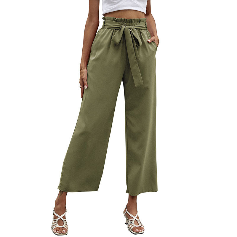 Naviera | Women's Wide Pants with Adjustable Waist Casual