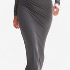 Selvara | Abito Midi Donna Attillato con Arricciature e Scollo a Cuore