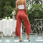 Naviera | Pantaloni larghi da donna con vita regolabile casual