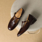 Calviera | Scarpe classiche da donna Mary Jane con cinturino a T e fibbia