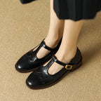 Strivelle | Scarpe Mary Jane Vintage da Donna con Tacco Basso