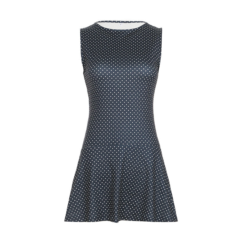 Nerissa | Abito Estivo Mini Donna a Pois Senza Maniche