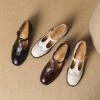 Calviera | Scarpe classiche da donna Mary Jane con cinturino a T e fibbia