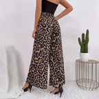 Rozita | Pantaloni Larghi Donna con Stampa Maculata Casual