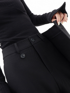 Zenvira | Pantaloni Baggy Donna a Vita Alta con Piega