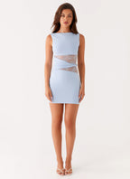 Marviona | Fitted Sleeveless Mini Dress with Cut-Out Effect