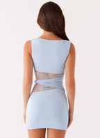 Marviona | Fitted Sleeveless Mini Dress with Cut-Out Effect