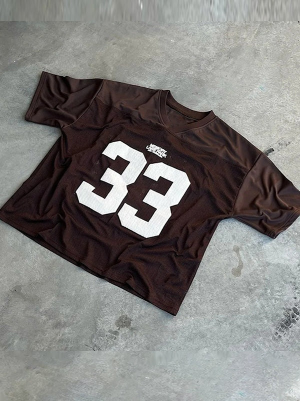 Lena | Women's Oversize Jersey T-Shirt with Sports Number