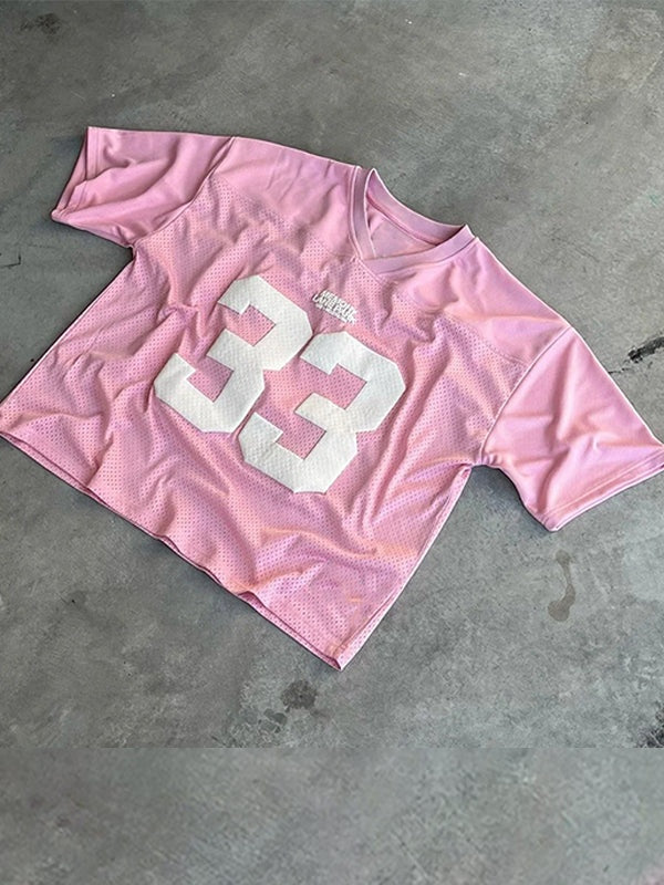 Lena | Women's Oversize Jersey T-Shirt with Sports Number