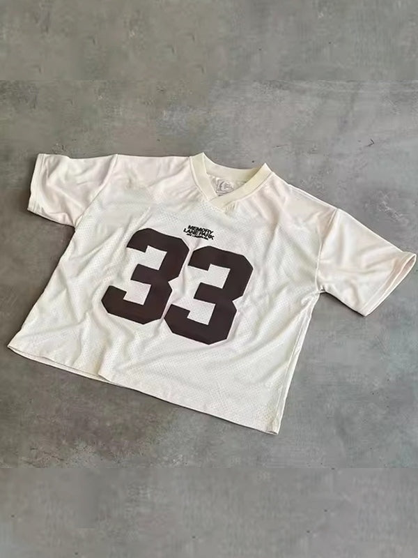 Lena | Women's Oversize Jersey T-Shirt with Sports Number